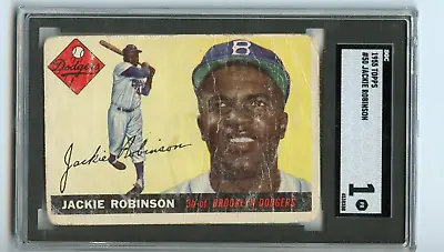 1955 Topps Jackie Robinson Brooklyn Dodgers  #50      💥💥🎆 SGC Graded 1  • $425