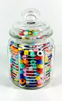 Candy Jar 8oz Glass With Airtight Lid Collectible Container Kitchen Decor 0103  • $11.11