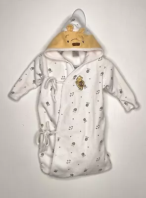 Classic Pooh Winnie The Pooh Hooded Sack Baby Size 0-6 Months White Honey • $9.09