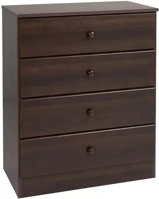 Prepac Astrid Simplistic 4-Drawer Dresser For Bedroom Functional Bedroom Dresse • $369.88