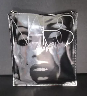 NEW~NARS~Andy Warhol~Marilyn Monroe~Makeup Cosmetics Bag~Silver Black~6 X6  • $12.99