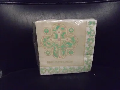 Nos Comtempo Pack Of 32 First Communion Luncheon Size Paper Napkins • £2.31