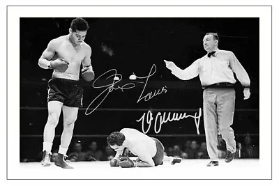 Joe Louis & Max Schmeling Signed Photo Print Autograph Boxing  • $4.72