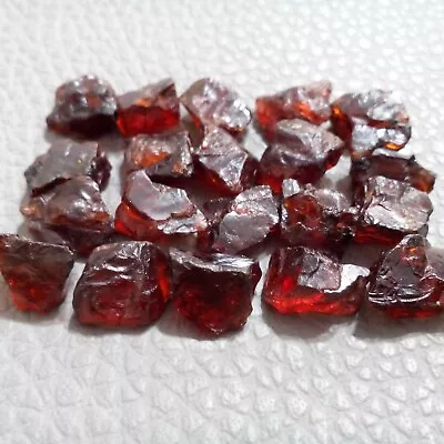 Excellent Red Garnet 20 Piece Raw Size 9-12 MM Natural Red Garnet Gemstone • $8.41