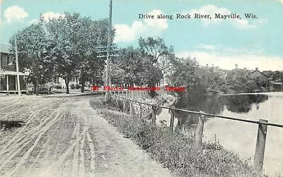 WI Mayville Wisconsin Drive Along Rock River Chicago Store Pub No 9936 • $5.99