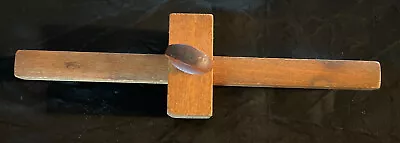 Vintage Wooden Marking Mortise Gauge Scribe | FREE S & H • $18