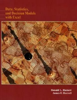 Data Statistics And Decision Models With Excel- 0471133981 Harnett Paperback • $6.15