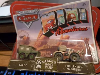 Pixar Cars Mini Adventures Sarge's Boot Camp Sarge & Lightning McQueen • $15.49