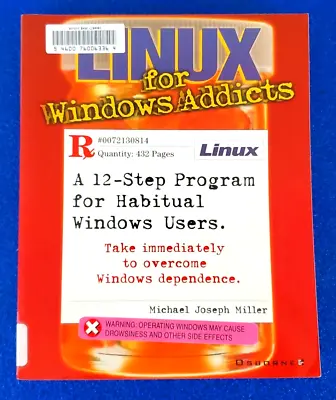 Linux For Windows Addicts Paperback Operating System Technology Guide Book • $9.99