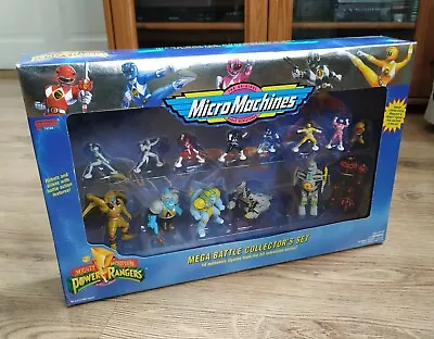 Micro Machines POWER RANGERS Mega Battle Collectors Set - Vintage Galoob Sealed • £39.99