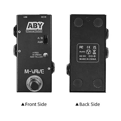 M-VAVE ABY Line Selector AB Switch Mini Guitar Effect Pedal True Bypass T2P1 • $19.28