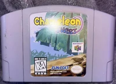 Chameleon Twist  (Nintendo 64 N64 1997) N64 Authentic Cartridge Only • $40