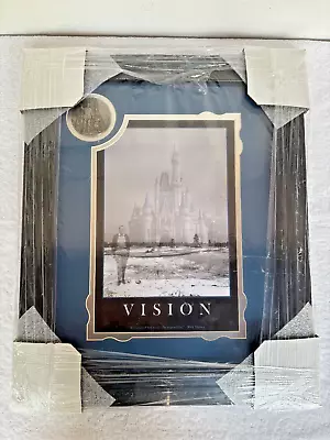 Framed Walt Disney Vision Print + Partners Statue Commemorative Medallion  LE • $179.95