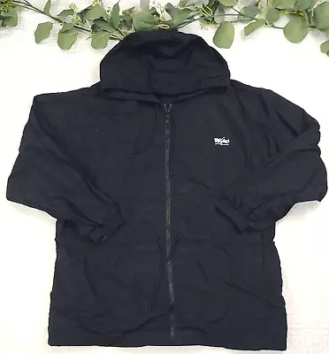 VTG Mossimo Mens Black Windbreaker Rain Jacket Size L Nylon Jacket • $60
