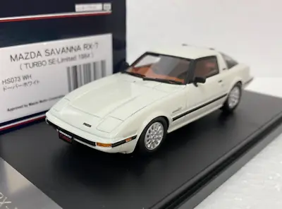 Po 1:43 HI STORY HS073WH Mazda Savanna RX7 RX-7 Turbo SE Resin Scale Model Car • $89