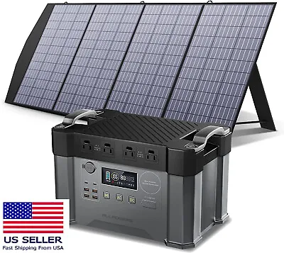 2000W Portable Power Station With 200W Solar Panel For Vehicle RV Emergency Use • $799