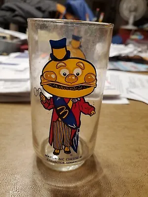 6  Vintage McDonalds  MAYOR McCHEESE  ACTION SERIES Collectors Glass 1977 • $8.99