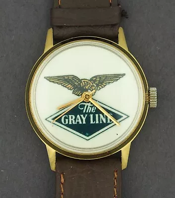 Vintage The Gray Line Advertising Wind-up Character Watch • $34.99