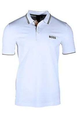 HUGO BOSS Paddy Pro Men’s Regular Fit Polo Shirt In Natural 50469102 101 • $118