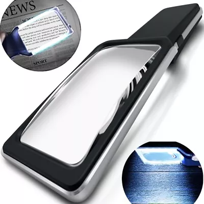 MAGNIPROS 4X Magnifying Glass With Fully Dimmable LEDs For Reading & Low Vision • $9.95