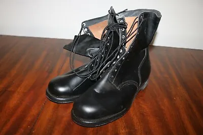 NOS Vietnam 1960s All Leather USGI Army Military Black Combat Boots Size 14 XW • $22.40