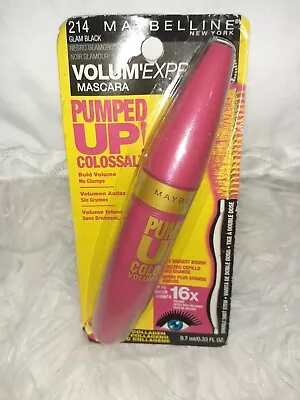 Maybelline Pumped Up! Washable Mascara Glam Black 214 NEW! • $4.50