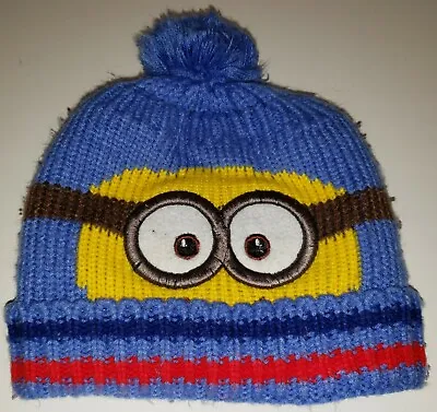 Minions Stocking Hat Despicable Me Dave Winter Knit Beanie Cap Kids  CLEARANCE • $5.51