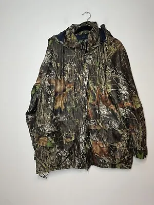 Cabela's Whitetail Clothing Jacket Large Mossy Oak BreakUp Camo Gore-Tex Hunting • $75