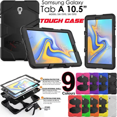 Samsung Galaxy Tab A 10.5  T590 Tough HEAVY DUTY Shock Protective Survival Case • £9.95