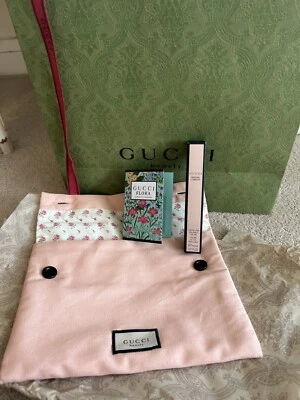 £29.99 • Buy GUCCI Mascara L'OBSCUR - New With Gift Cosmetics Pouch, Sample Flora & Gift Bag