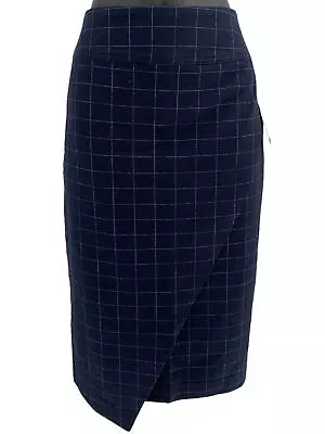 Rachel Roy Collection Checked Skirt True Navy • $19.99