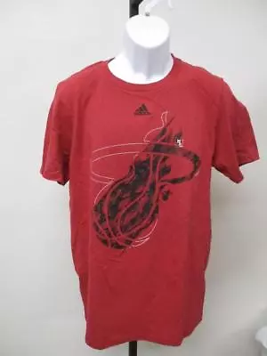 New Miami Heat Mens Adult Size S-M-L-XL Red Adidas Shirt MSRP $22 • $9.65