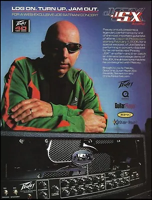 Joe Satriani Peavey JSX Signature Series Guitar Amp 2005 Ad 8 X 11 Advertisement • $4