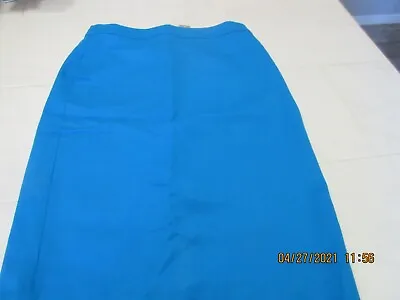  J Crew No 2 Pencil Skirt In Bi-Stretch Cotton Size 00 Turquoise G0823  • $19.99
