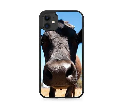Funny Cows Face Rubber Phone Case Cow Picture Image Photo Farm Animal Kids H927 • £15.90
