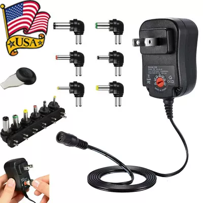 Universal AC To DC Adjustable Adapter Charger Power Supply Small Electronics 12W • $12.90