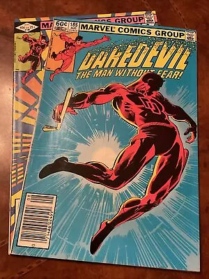 Lot Of 2 Marvel Daredevil #185 & 186 Bronze Comic Books 1982 Frank Miller Art • $0.99