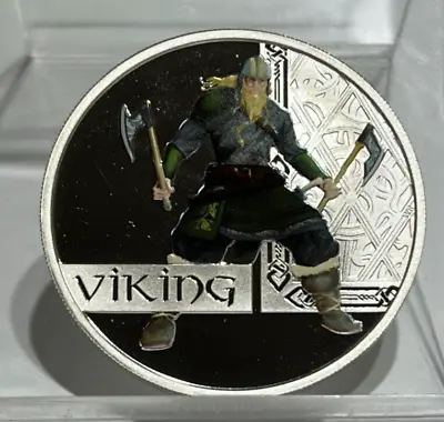 2010 Viking 999 Silver 1 Ounce Tuvald One Dollar $1 Proof • $75