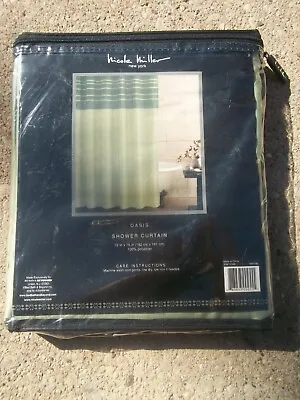 $12 • Buy Nicole Miller New York Shower Curtain Oasis Color Ivy 72 X 75, NEW IN PACKAGE