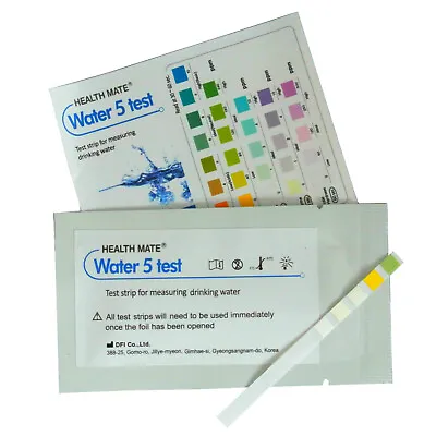£5.69 • Buy 5 Drinking Water Quality Test Kit Strips, Hardness, Alkalinity, Chlorine, PH