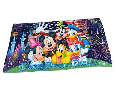 Disney Dreams Florida Beach Towel 28  X 58  Mickey Minnie Pluto Goofy Disney Lic • $12.99
