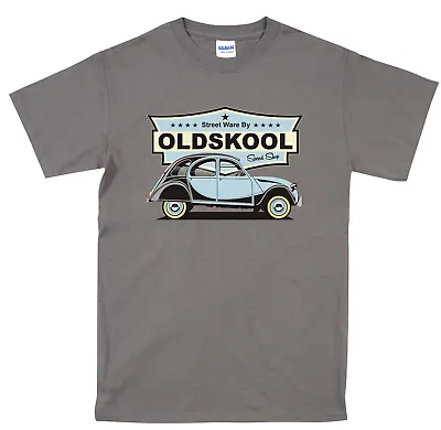 £15.99 • Buy T Shirt Featuring Classic Car Citroen 2CV Oldskool Speed Shop Retro Design