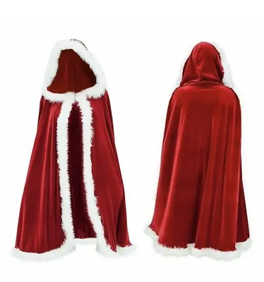 £12.99 • Buy Miss Mrs Santa Claus Adult Womens Ladies Christmas Fancy Dress Outfit Cloak Cape