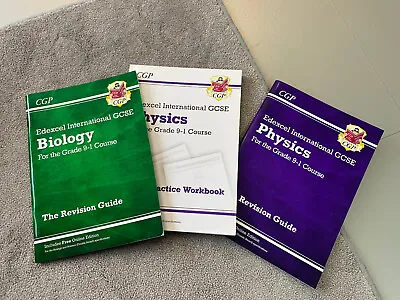 Cgp Edexcel Igcse Physics & Biology Revision Guides & Physics Practice Workbook • £7.99