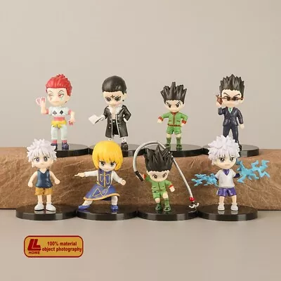 Anime Hunter GON Killua Kurapika Hisoka 8Pcs Cute PVC Figure Statue Toy Gift • $34.31