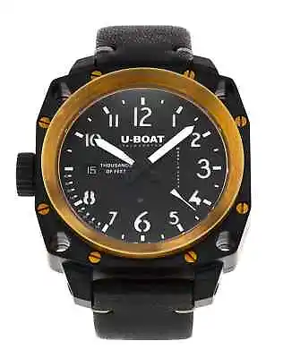 U-Boat Thousands Of Feet 5328 Black Ceramic & Gold Bezel 43mm Watch • £3350