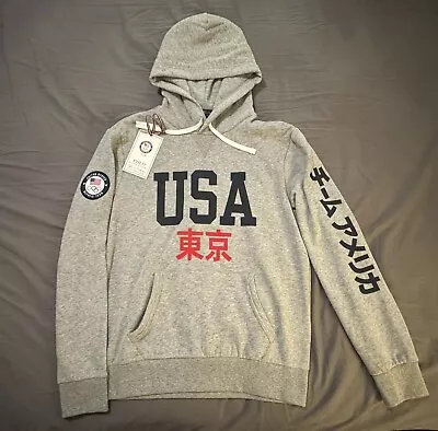 NWT Polo Ralph Lauren 2020 Tokyo Olympics Team USA Official Hoodie S Gray • $89.99