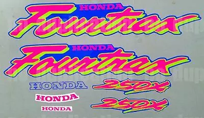 1992 92' Quad TRX Fourtrax 250x 7pc ATV Decals Stickers Graphics • $37.99