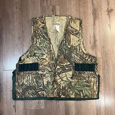 Vintage Realtree Camo Vest Mens 2XL Hunting Tactical Outdoors Fishing SafTbak • $27.95