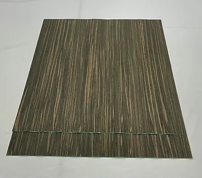 Composite Macassar Ebony Wood Veneer 1/42 Thick. 2 Sheets (24” X 24”) 4 Sq Ft • $24.99